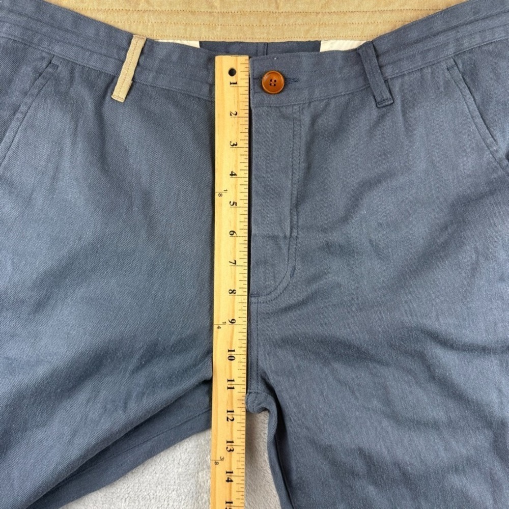Betabrand Pants Mens 36x32 Blue Hemp Chino Khaki Twill Drawstring - Picture 10 of 13